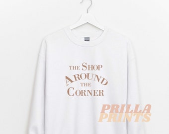 The Shop Around The Corner Crew - 90s Minimalist - You've Got Mail - Meg Ryan - Heavy Blend Crewneck Sweatshirt