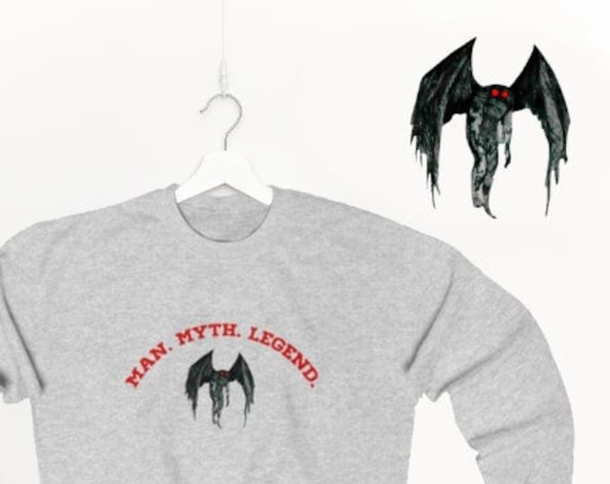Moth Man - MothMan - Folk - Halloween - Unisex Heavy Blend Crewneck Sweatshirt