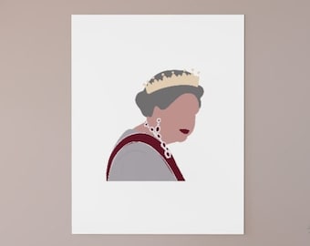 Queen Elizabeth II - Long Live the Queen - Royal Family Premium Matte vertical posters