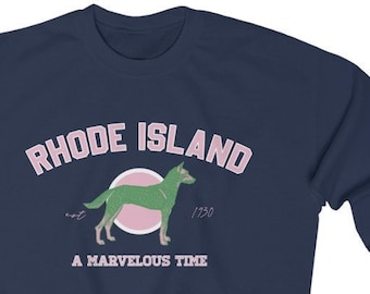 MARVELOUS TIME - Rhode ISLAND Holiday House - The Last Great American Dynasty - Green Dog - Heavy Blend Crewneck Sweatshirt