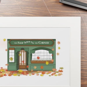 The Shop Around The Corner - You've Got Mail - Fine Art Print (Passepartout Paper Frame)