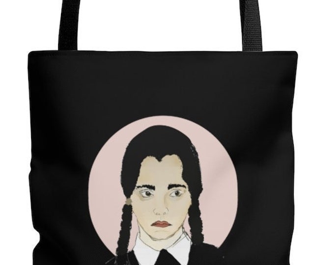 Wednesday - Halloween - Addam's Family AOP Tote Bag