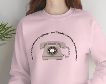 Any Crime By Dinner Time - MK and Ashley - Olsen and Olsen Mystery Agency - Crewneck Sweatshirt