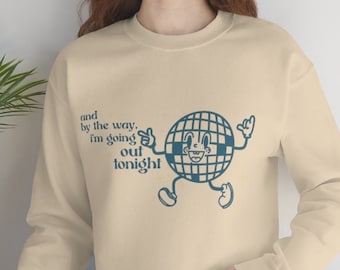 Bejeweled - Disco Ball - Retro - Vintage Feel - Taylor Swift Themed - Midnights - Merch - Unisex Heavy Blend Crewneck Sweatshirt