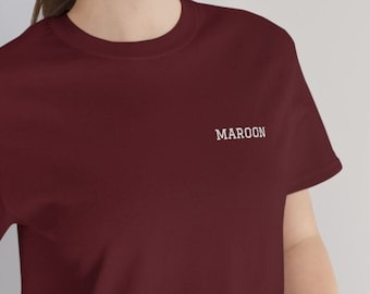 Maroon - Midnights - 3am Version - Maroon Shirt - Taylor Swift Song - Unisex Jersey Short Sleeve Tee