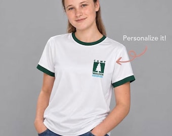 Camiseta infantil de Camp Walden, camiseta juvenil de Juego de Gemelas, camiseta con ribete, disfraz de película de los 90, camiseta de Halloween
