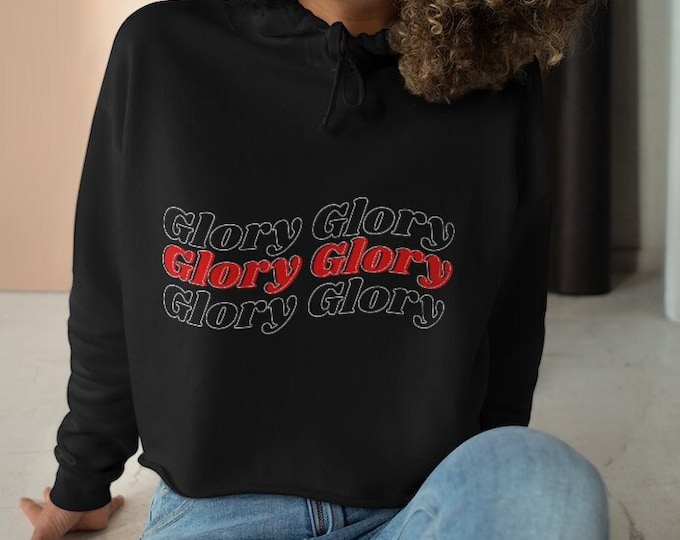 Glory, Glory - Georgia Bulldogs Football - Crop Hoodie