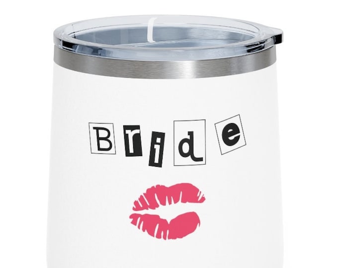 Mean Girls - Bachelorette Party - Team Bride - Burn Book -12oz Insulated Wine Tumbler