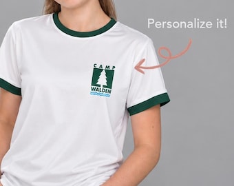 Camiseta infantil de Camp Walden, camiseta juvenil de Juego de Gemelas, camiseta con ribete, disfraz de película de los 90, camiseta de Halloween