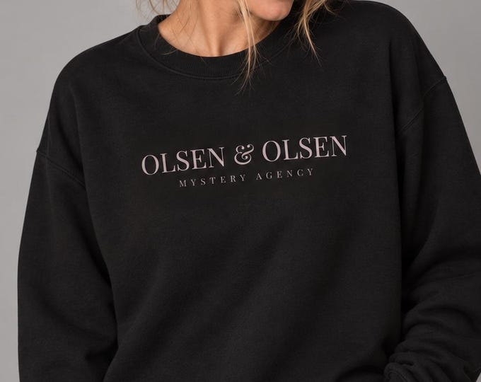 Olsen & Olsen Mystery Agency Sweatshirt, Mary Kate and Ashley Inspired Crewneck, 90s Nostalgia, Olsen Twins Gift