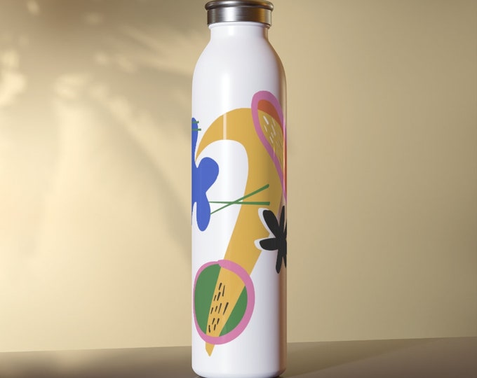 abstract pattern, minimalist print, boho modern AOP Tote Bag Slim Water Bottle