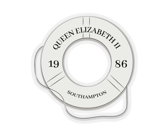 Queen Elizabeth II the Parent Trap Boat Kiss-cut Stickers