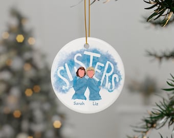 White Christmas “Sisters” Ornament | Custom Haynes Sisters Inspired Christmas Ornament | Personalized Holiday Keepsake