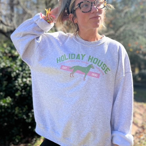 Holiday House Green Dog - The Last Great American Dynasty - Unisex Heavy Blend Crewneck Sweatshirt