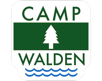 Camp Walden Personalized Stickers for Bachelorette Party, The Parent Trap Movie Theme, Kiss-Cut, Birthday Party Favor, Custom Camp Sticker