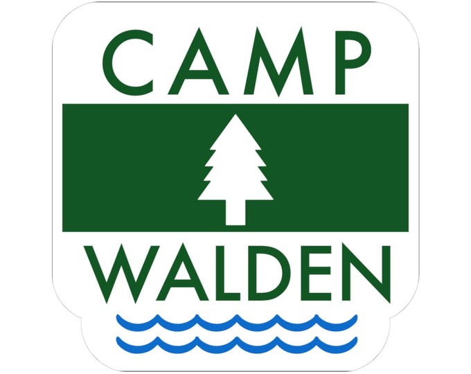 Camp Walden Personalized Stickers for Bachelorette Party, The Parent Trap Movie Theme, Kiss-Cut, Birthday Party Favor, Custom Camp Sticker