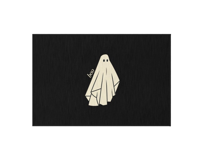 Boo - Halloween Decoration - Spooky - Ghost - Cute - Halloween - Doormat - Outdoor Rug