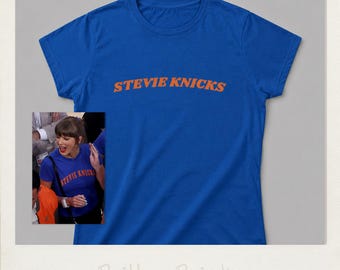 Stevie Knicks Shirt, Viral Vintage Basketball Tee, Retro NYC Graphic Shirt, Celebrity Inspired Game Day Tee
