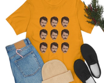 Ron Swanson - Parks & Rec - Funny - Unisex Jersey Short Sleeve Tee