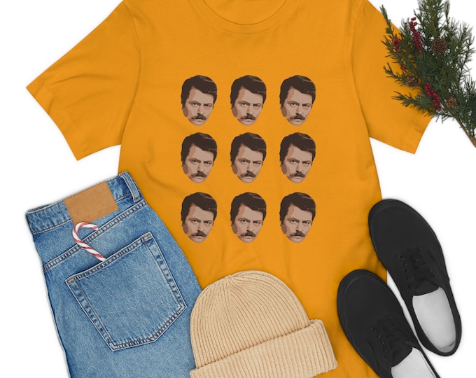 Ron Swanson - Parks & Rec - Funny - Unisex Jersey Short Sleeve Tee