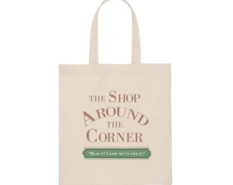 You've Got Mail - Shop Around The Corner - Meg Ryan - Natural - 15.75 x 15.25'' - Canvas Tote Bag