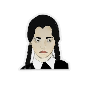 Wednesday - Halloween - Addam&#39;s Family - Kiss-Cut Stickers