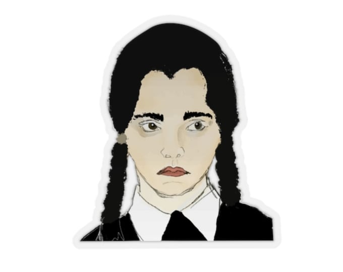 Wednesday - Halloween - Addam's Family - Kiss-Cut Stickers