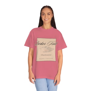 Salmon Color - Comfort Colors - Parker Knoll - The Parent Trap - Prilla Prints - Hallie Annie Parker - Vineyard Unisex Garment-Dyed T-shirt