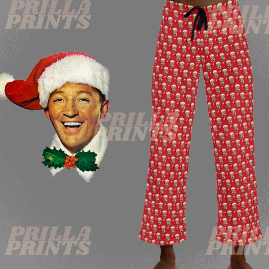 Bing Crosby Printed Vintage Feel White Christmas Holiday Family Pajama Pants AOP Etsy Canada