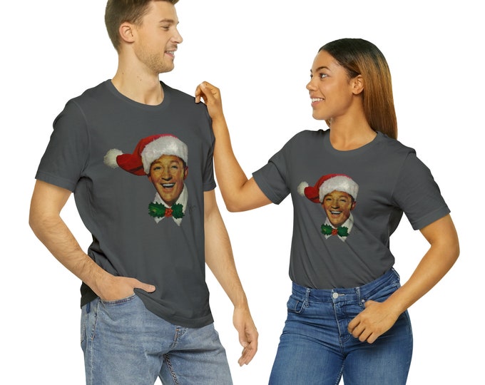 Bing Crosby - Christmas - Vintage Print - White Christmas - Gift - Classic Movie -Unisex Jersey Short Sleeve Tee