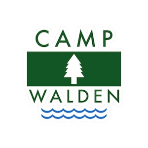 Camp Walden Personalized Stickers for Bachelorette Party, The Parent Trap Movie Theme, Kiss-Cut, Birthday Party Favor, Custom Camp Sticker