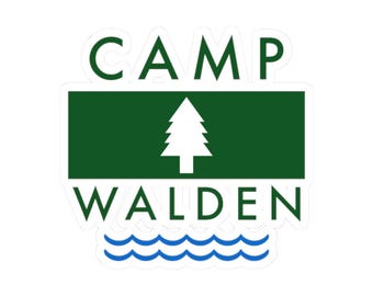 Camp Walden Personalized Stickers for Bachelorette Party, The Parent Trap Movie Theme, Kiss-Cut, Birthday Party Favor, Custom Camp Sticker