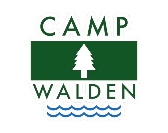 Camp Walden Personalized Stickers for Bachelorette Party, The Parent Trap Movie Theme, Kiss-Cut, Birthday Party Favor, Custom Camp Sticker