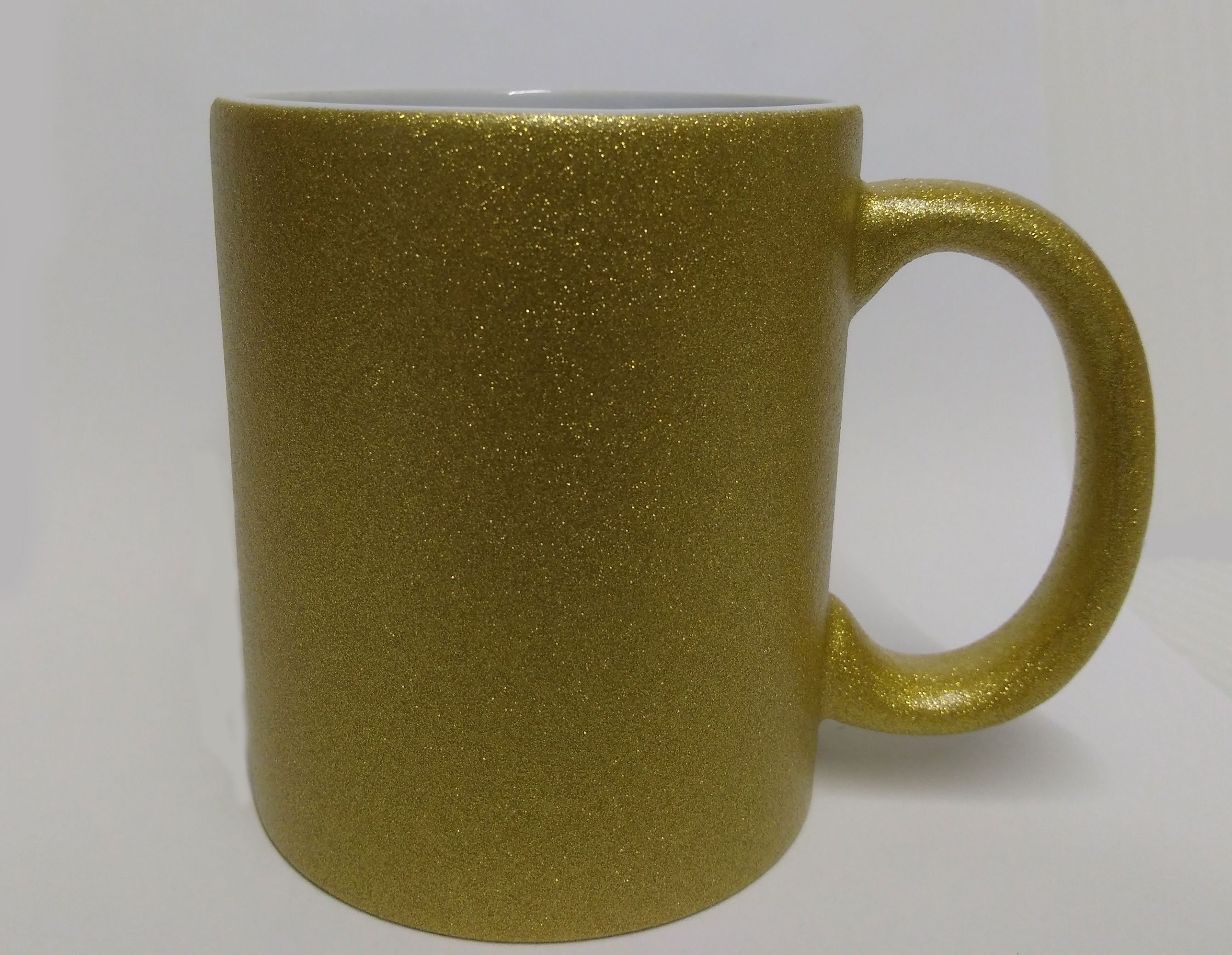 Custom Printed Sparkly GLITTER Mug. Available in Gold Pink. Etsy