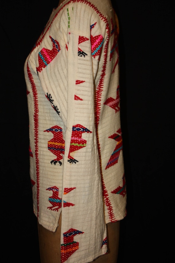 Woven Patchwork Mayan Shirt - image 5