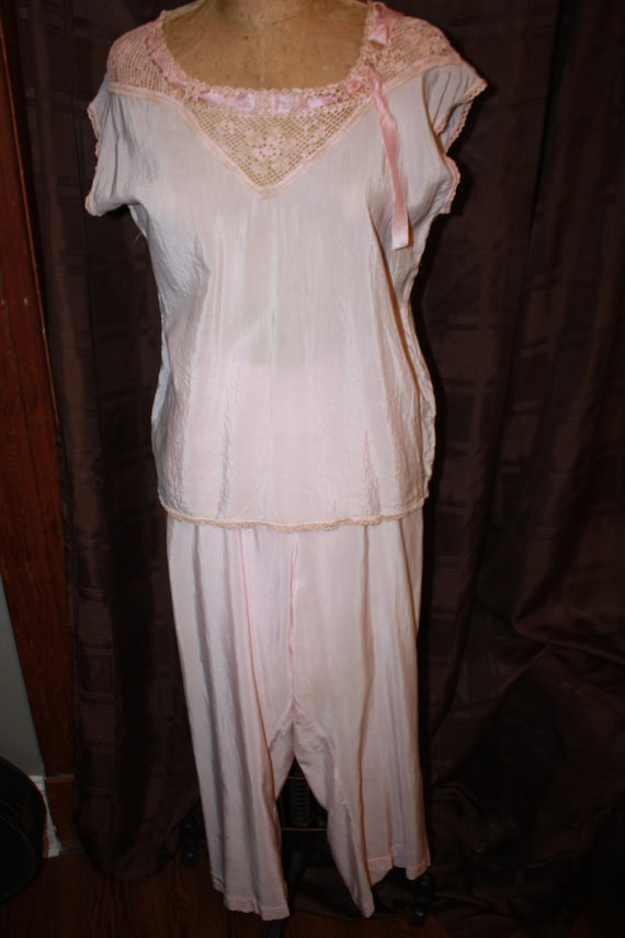 Pink and Beige Pajamas
