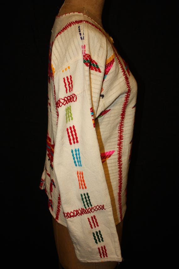 Woven Patchwork Mayan Shirt - image 4