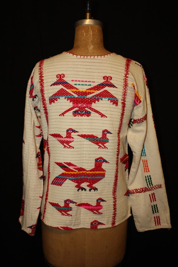 Woven Patchwork Mayan Shirt - image 3