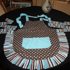 Striped and Polka dotted apron