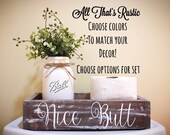 Nice Butt Box, Nice Butt, Bathroom Decor, Bathroom Humor, Rustic Bathroom Decor, Toilet Paper Holder, Nice Butt Sign, Hello Sweet Cheeks