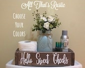 Hello Sweet Cheeks, Hello Sweet Cheeks Box, Butt Box, Nice Butt, Bathroom Humor, Bathroom Sign, Bathroom Decor, Toilet Paper Holder, Gift