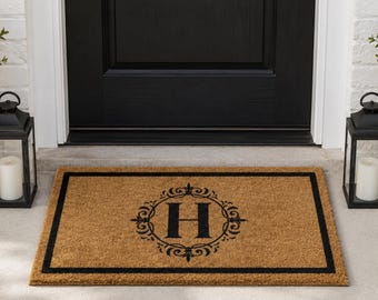Custom Welcome Door Mat, Personalized Gifts For Couples, Housewarming Gift, Custom Doormat, Christmas Gifts, Front Porch Decor, Monogram Mat