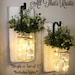 Stunning Wall Sconce, Wall Decor, Home Decor, Mason Jar Sconce, Wall Sconce, Lighted Sconce, Greenery, Mason Jar Decor, Rustic Wall Decor