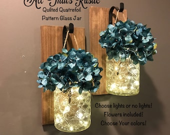 Rustic Sconce, Wall Decor, Rustic Wall Decor, Rustic Home Decor, Hanging Jar Sconce, Wall Sconce, Sconce, Wall Vase, Hanging Sconce, Gift