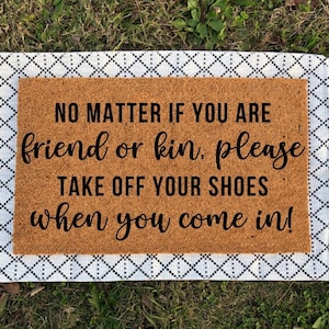 Cadeau drôle de pendaison de crémaillère | Paillasson amusant | Tapis de bienvenue | Cadeau drôle | Accueil Paillasson | Cadeau de pendaison de crémaillère | Paillasson | Paillasson Shoes Off