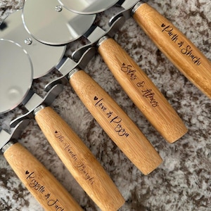 I Love Every Pizza You Pizza Cutter | Wooden Pizza Cutter | Engraved Pizza Cutter| Kitchen Gifts | Kitchen Accessories | Valentines Day Gift image 8