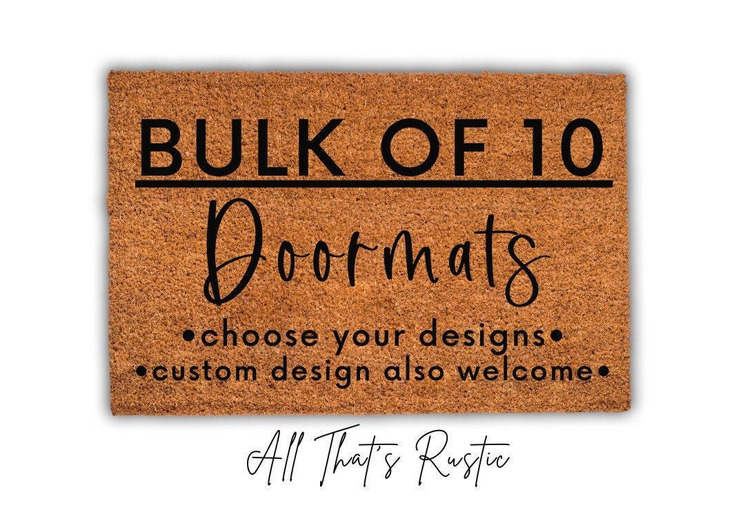 Bulk of 10 Doormats Choose Your Designs Coir Doormat Etsy