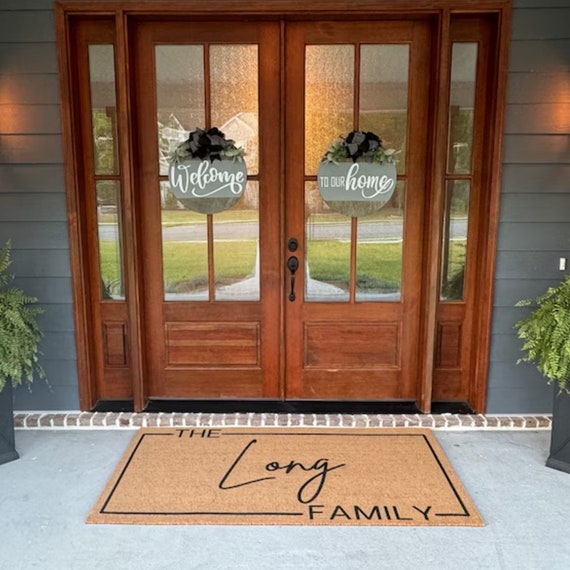 Extra Large Custom Door Mat | Housewarming Gift | Wedding Gift | Gift For Her | New Couple Gift | Personalized Gifts | Outdoor Doormat Rug