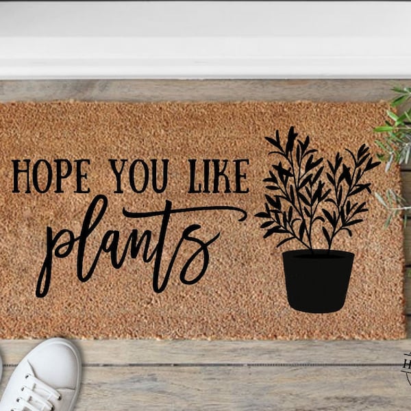 Plant Doormat Etsy