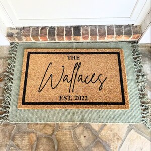 Pick Your Design Doormat, Custom Doormat, Welcome, Housewarming Gift, Wedding Gift, Personalized Door Mat, Closing Gift, Home Decor, Doormat